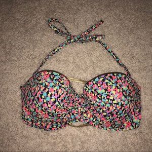 Victoria’s Secret Bikini Top with gold back straps